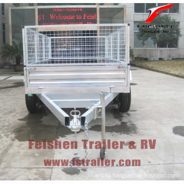 Hot dipped galvanized tandem cage trailer
